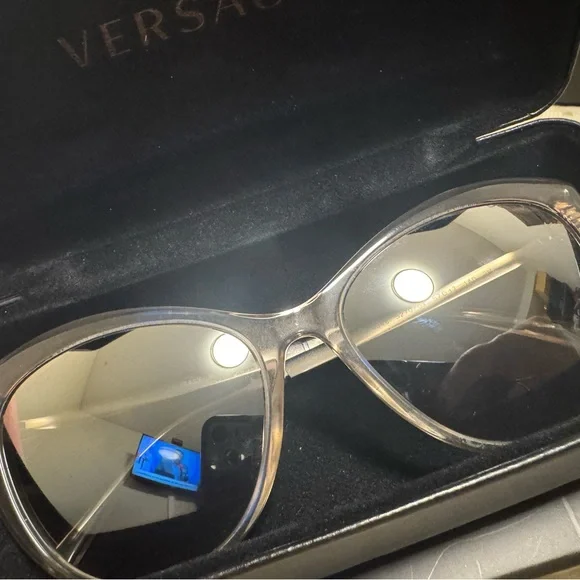 Versace Women's Cat-Eye Sunglasses - Transparent - Picture 2 of 7